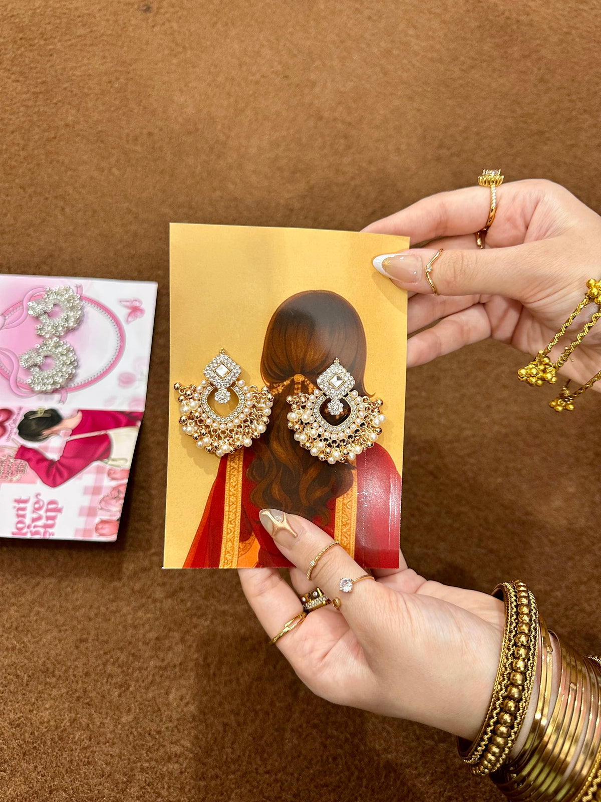 Traditional earrings ✨champagne