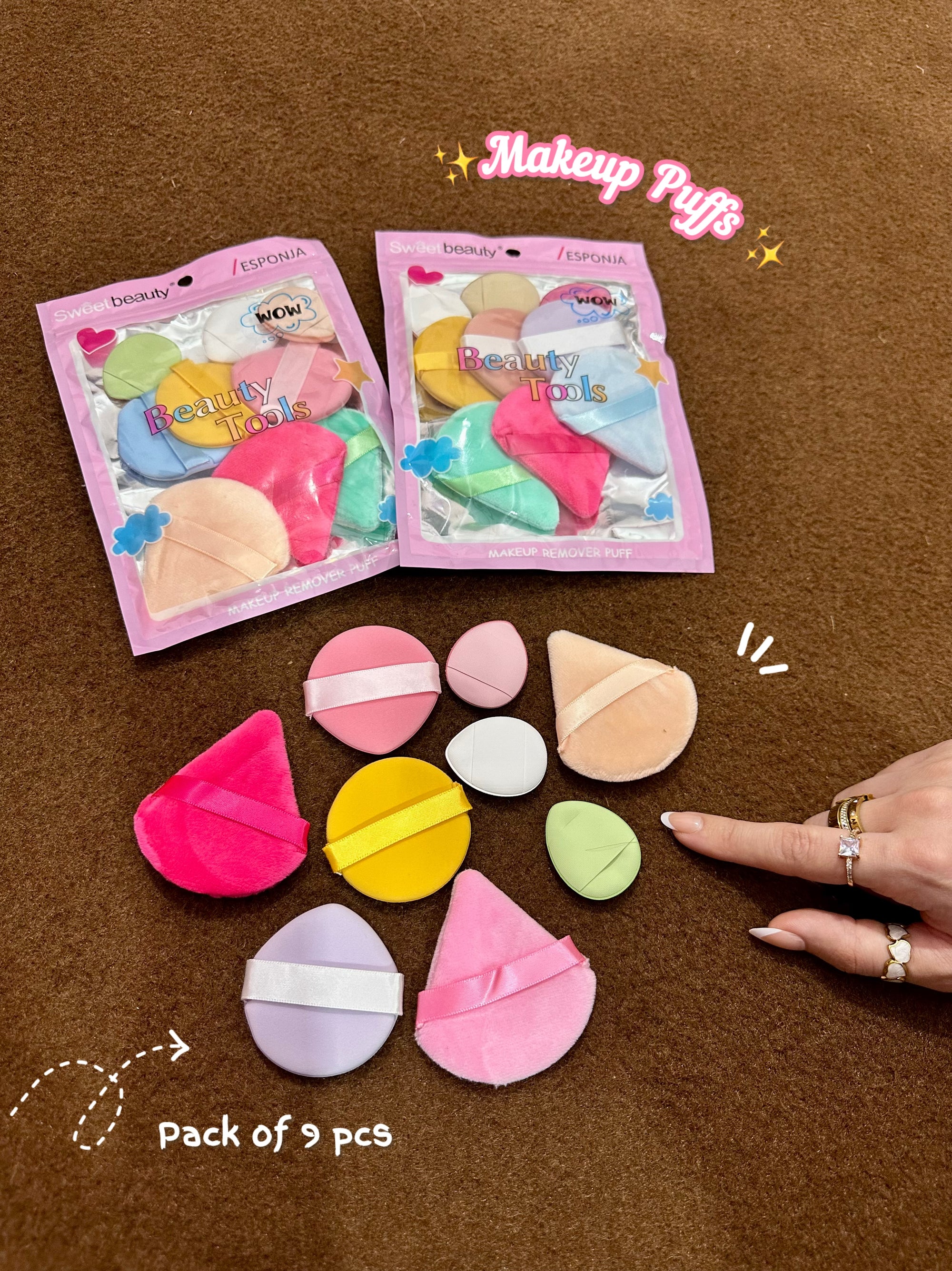 Makeup puffs 💗pack of 9