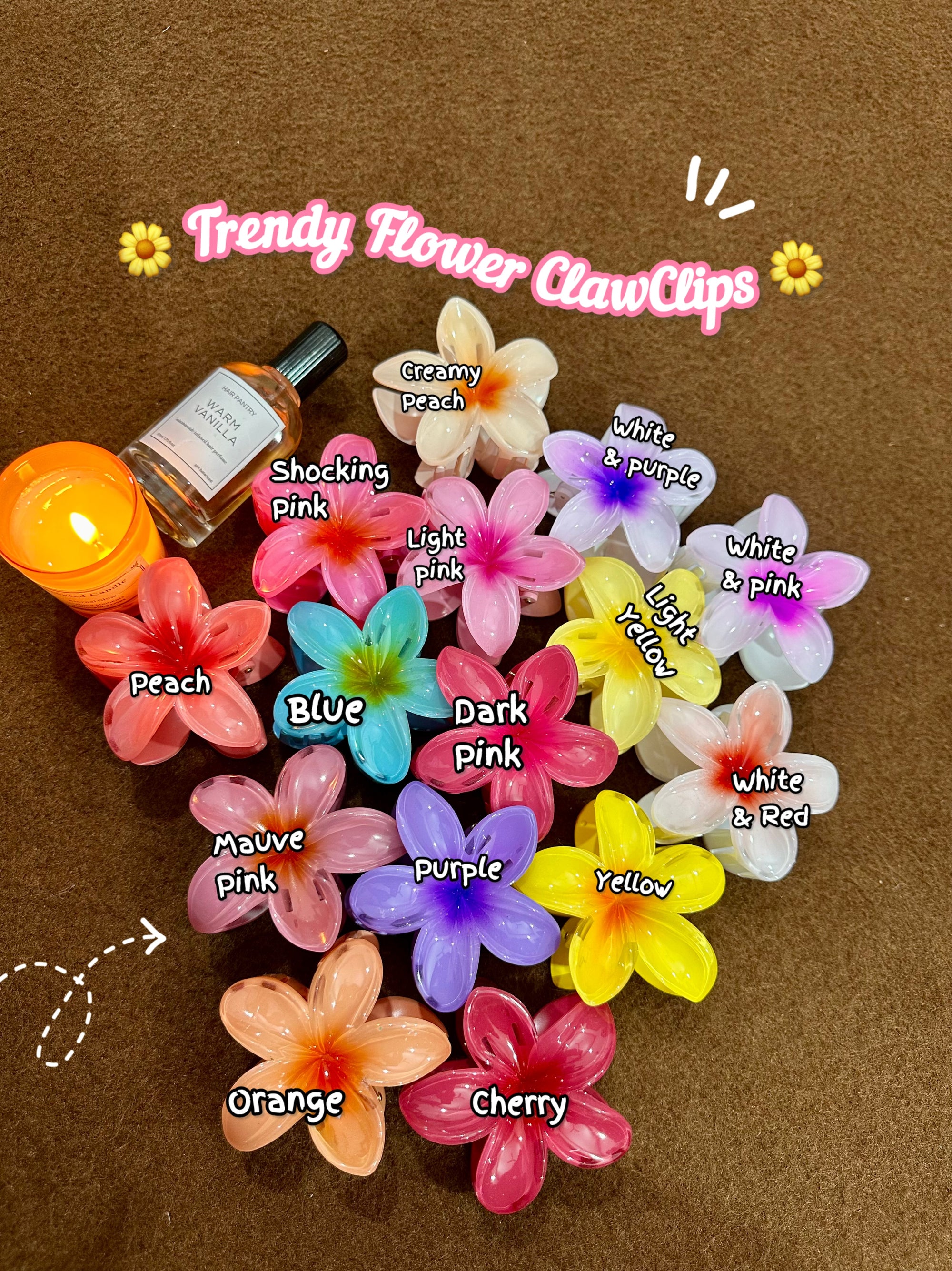 Trendy flower clawclips🌸🌼-large size