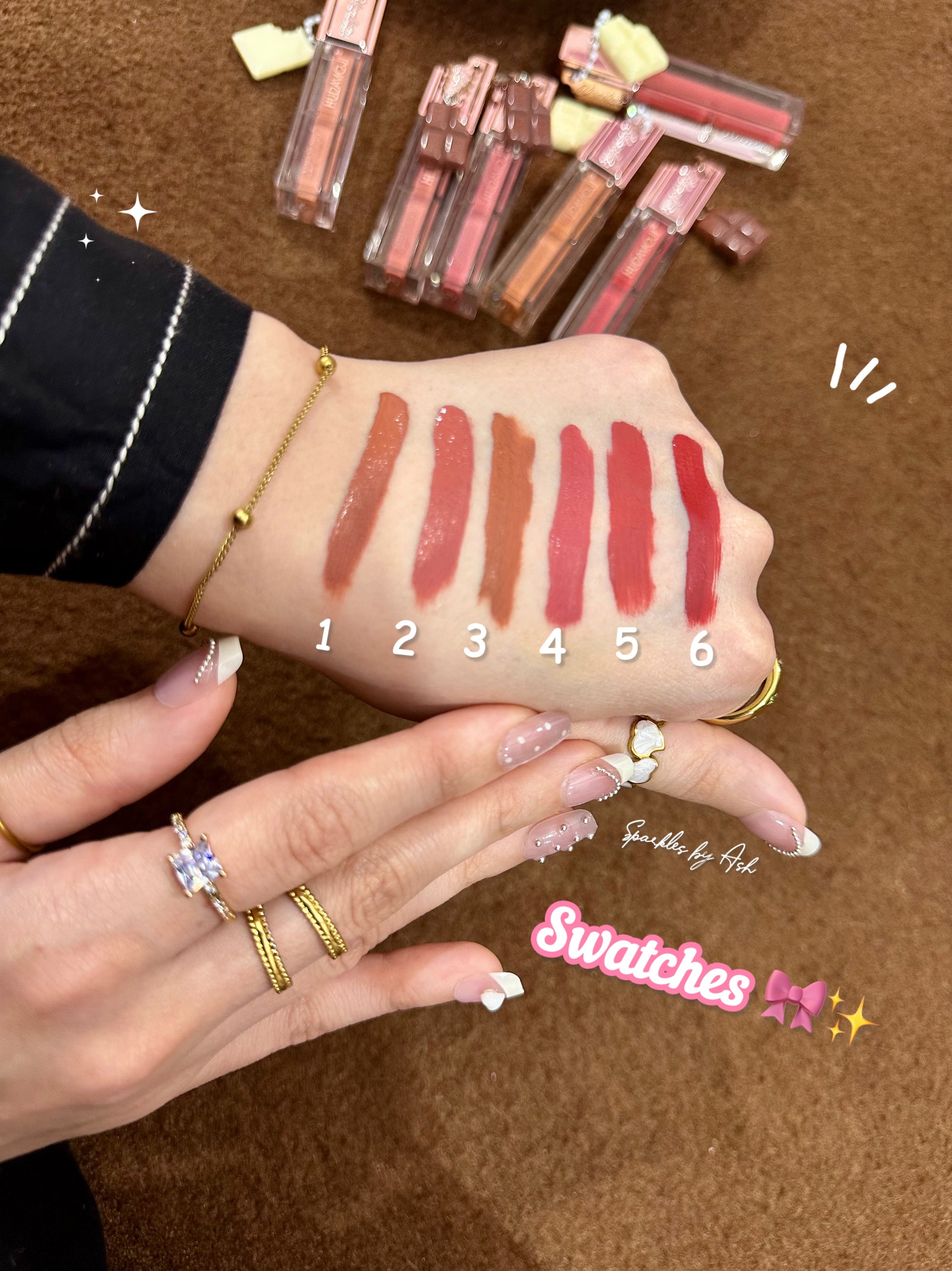 Hudamoji chocolate 🍫 matte gloss