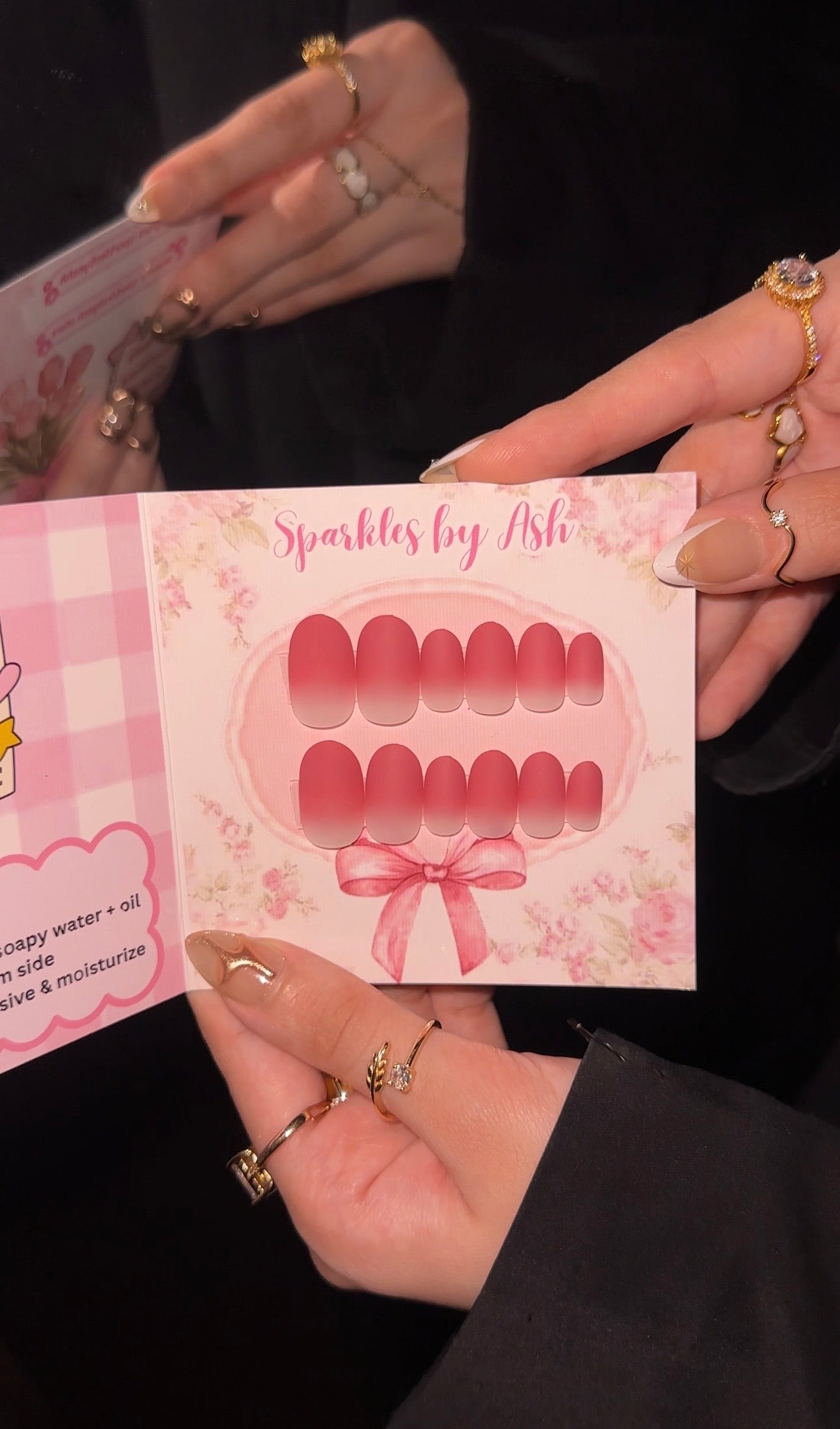Blush pink matte nails💗24pcs-free application kit