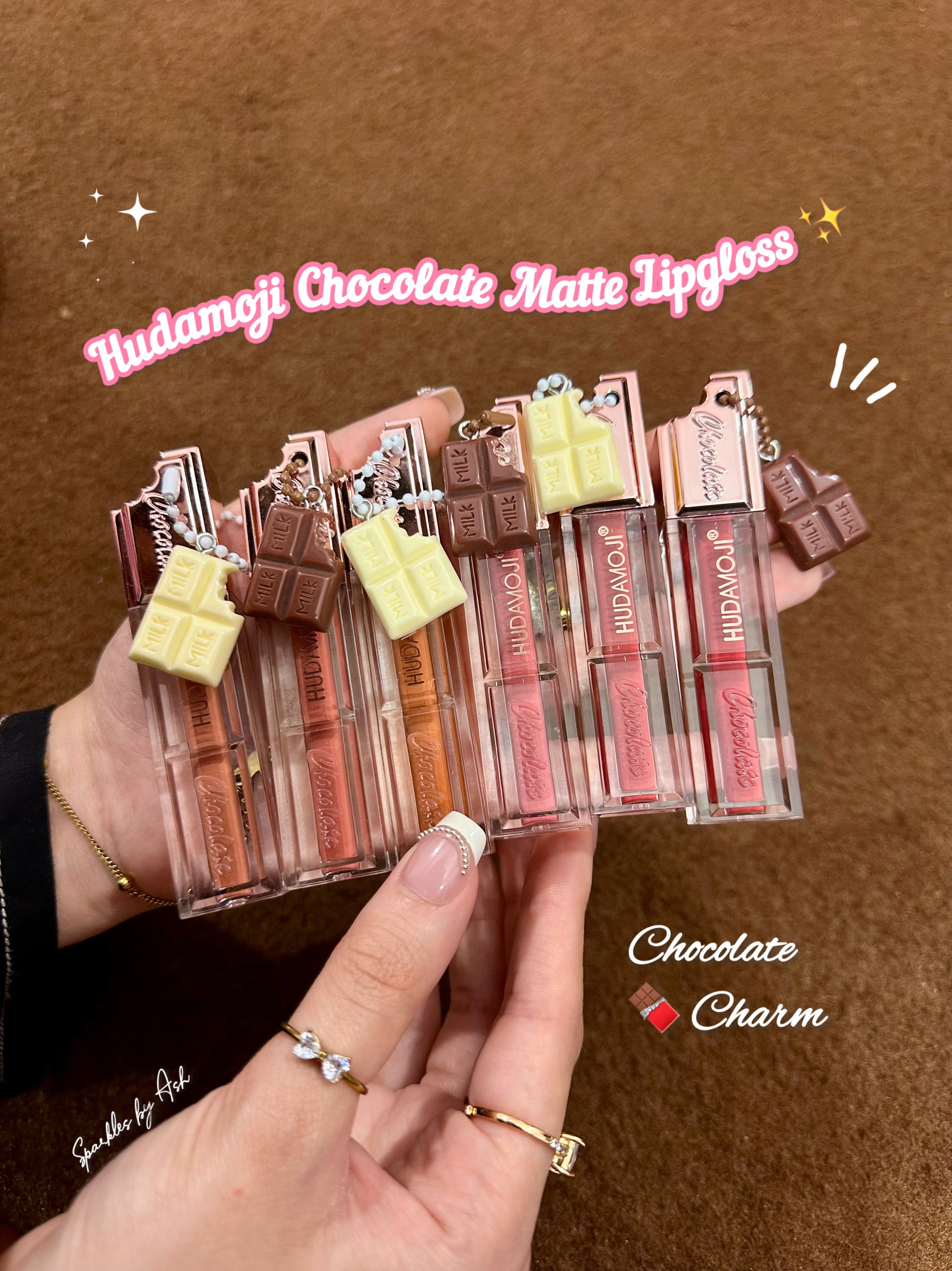 Hudamoji chocolate 🍫 matte gloss