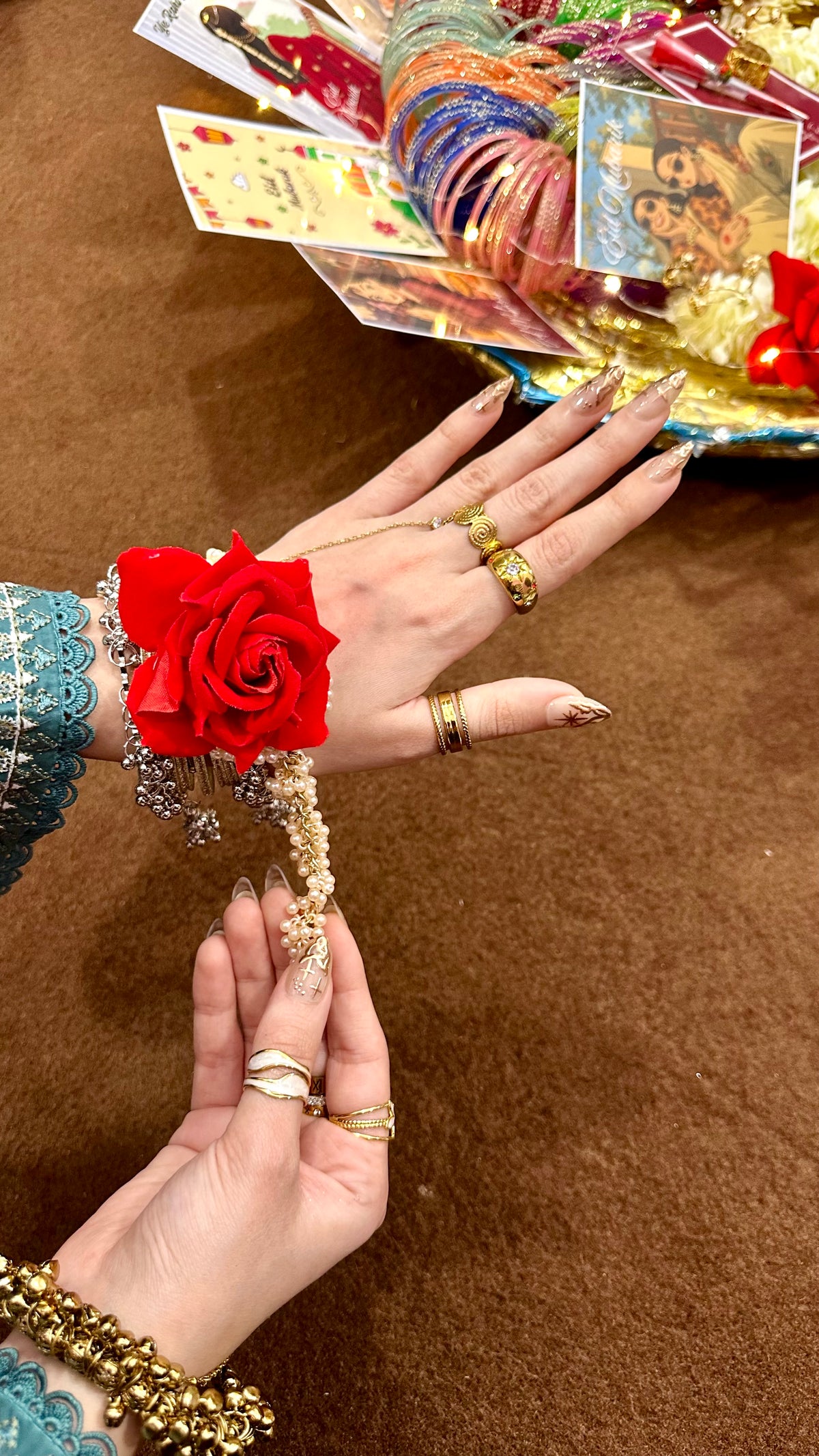 Red Gajra Bracelet 🌹