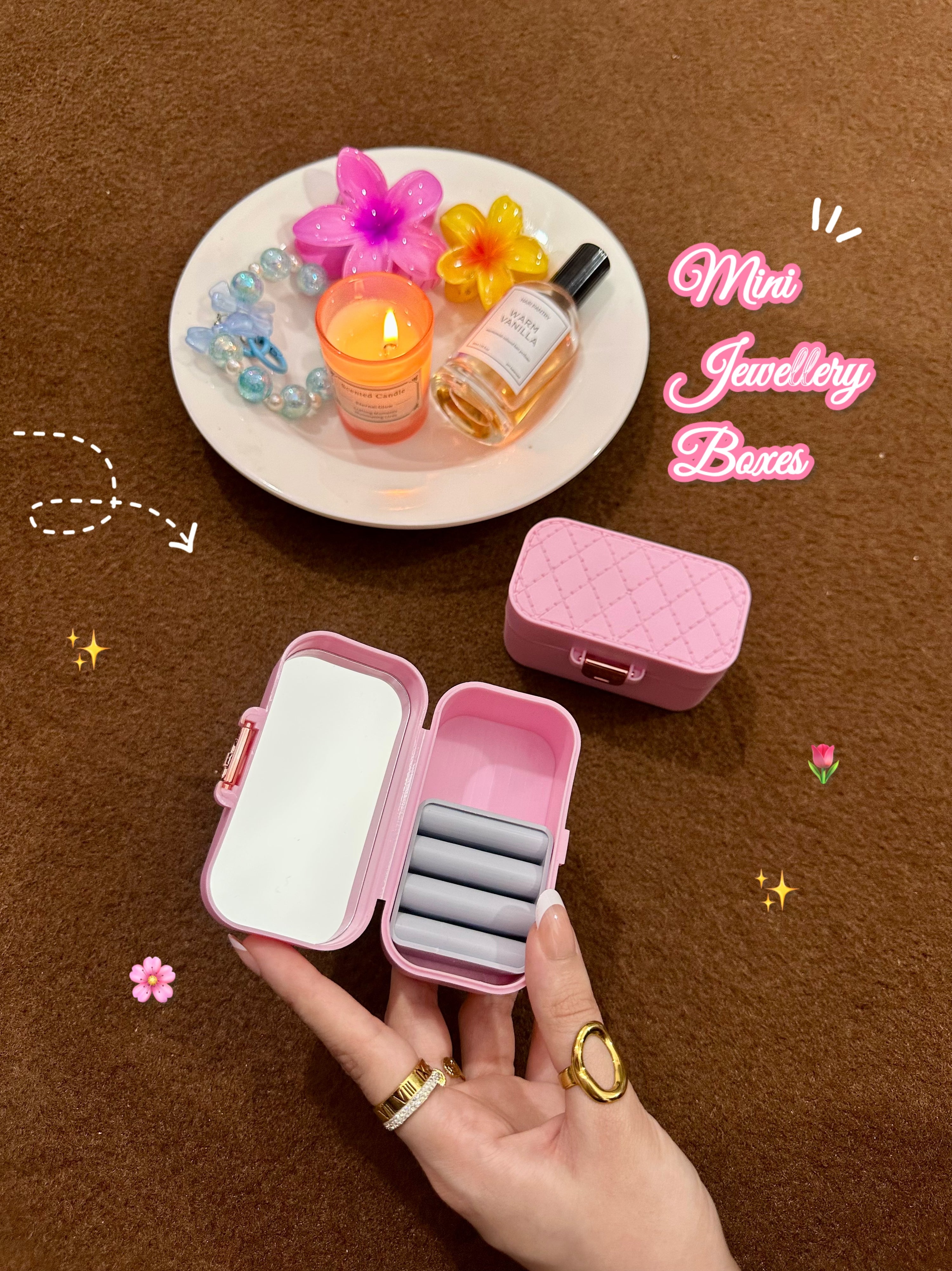 Mini jewellery organizers 🌼💗
