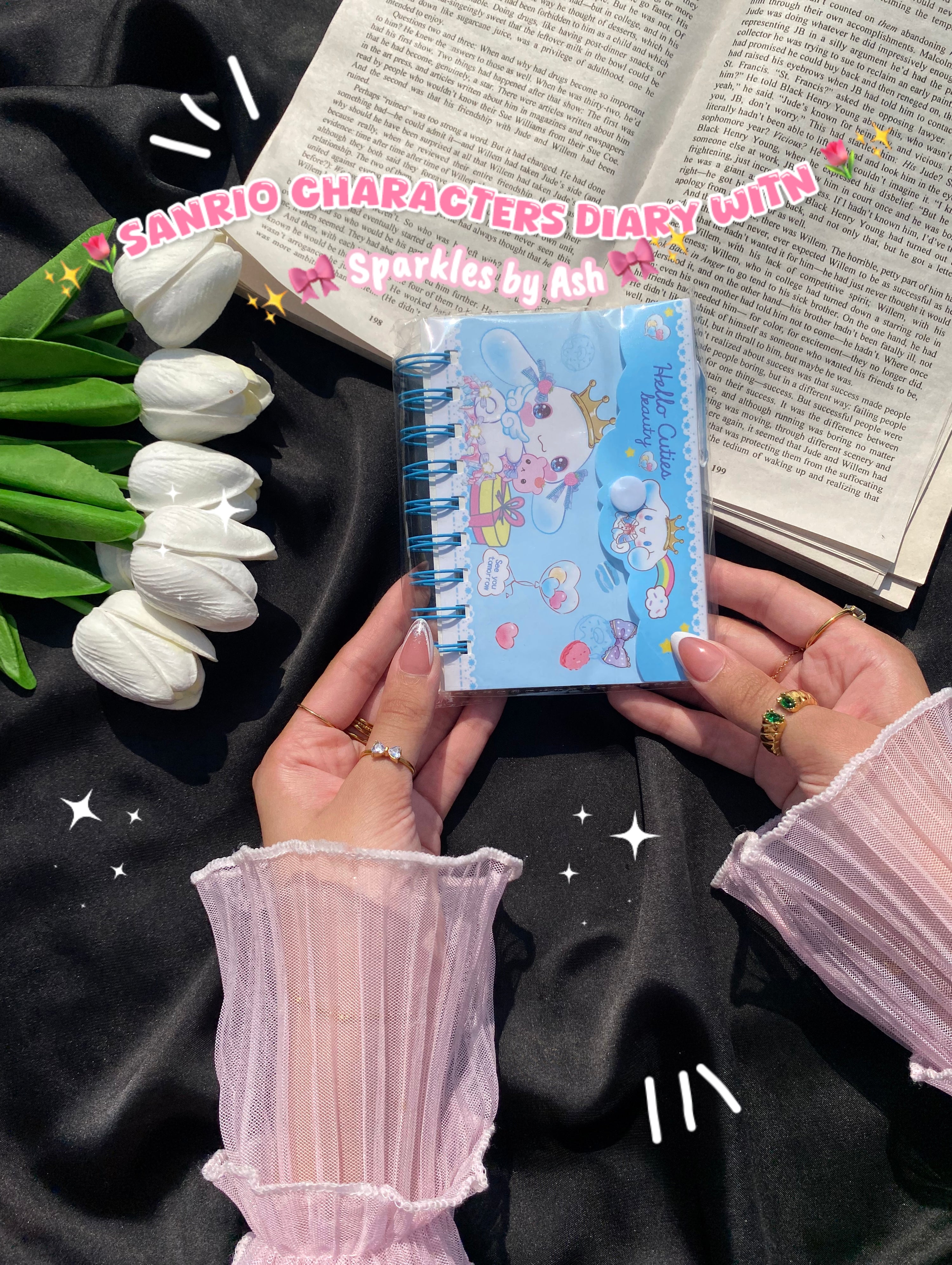 Sanrio theme envelope diary with pen 💕