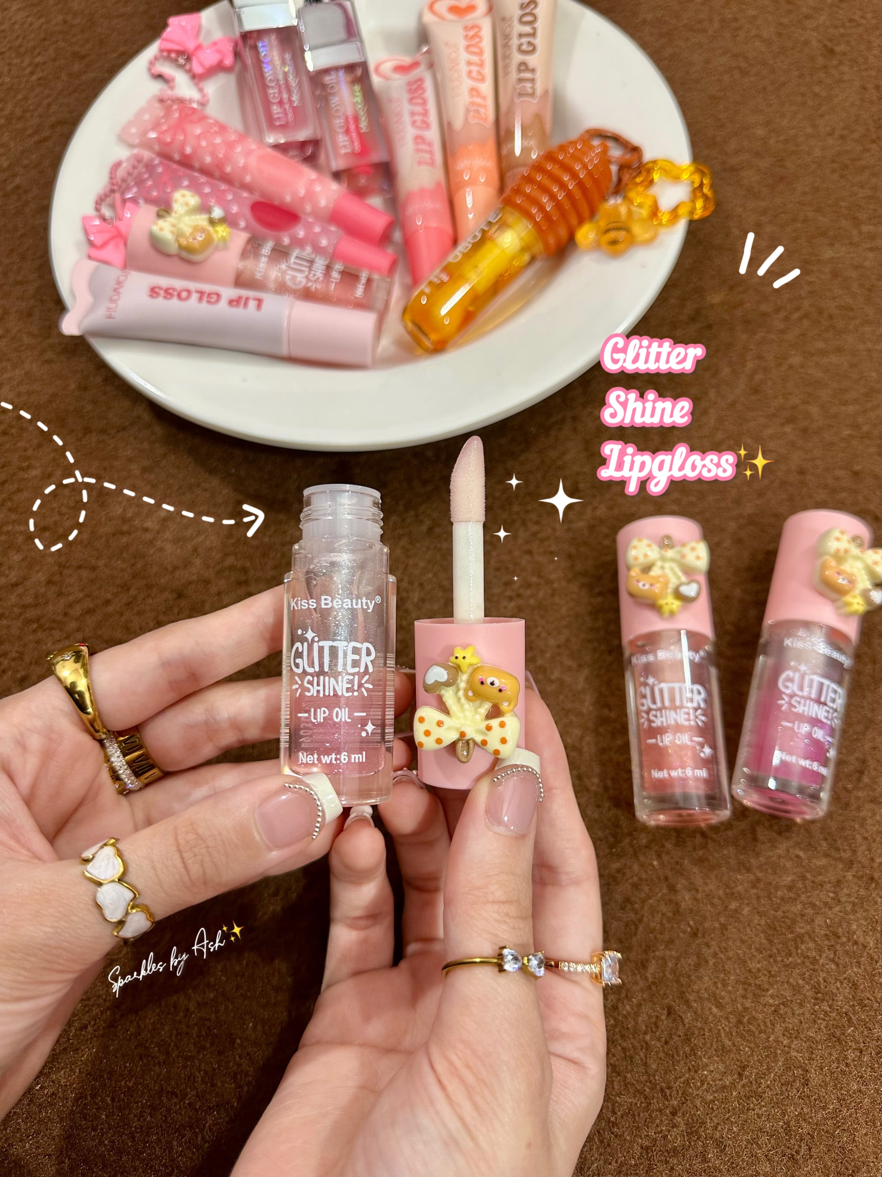 Glitter shine lipgloss🎀✨