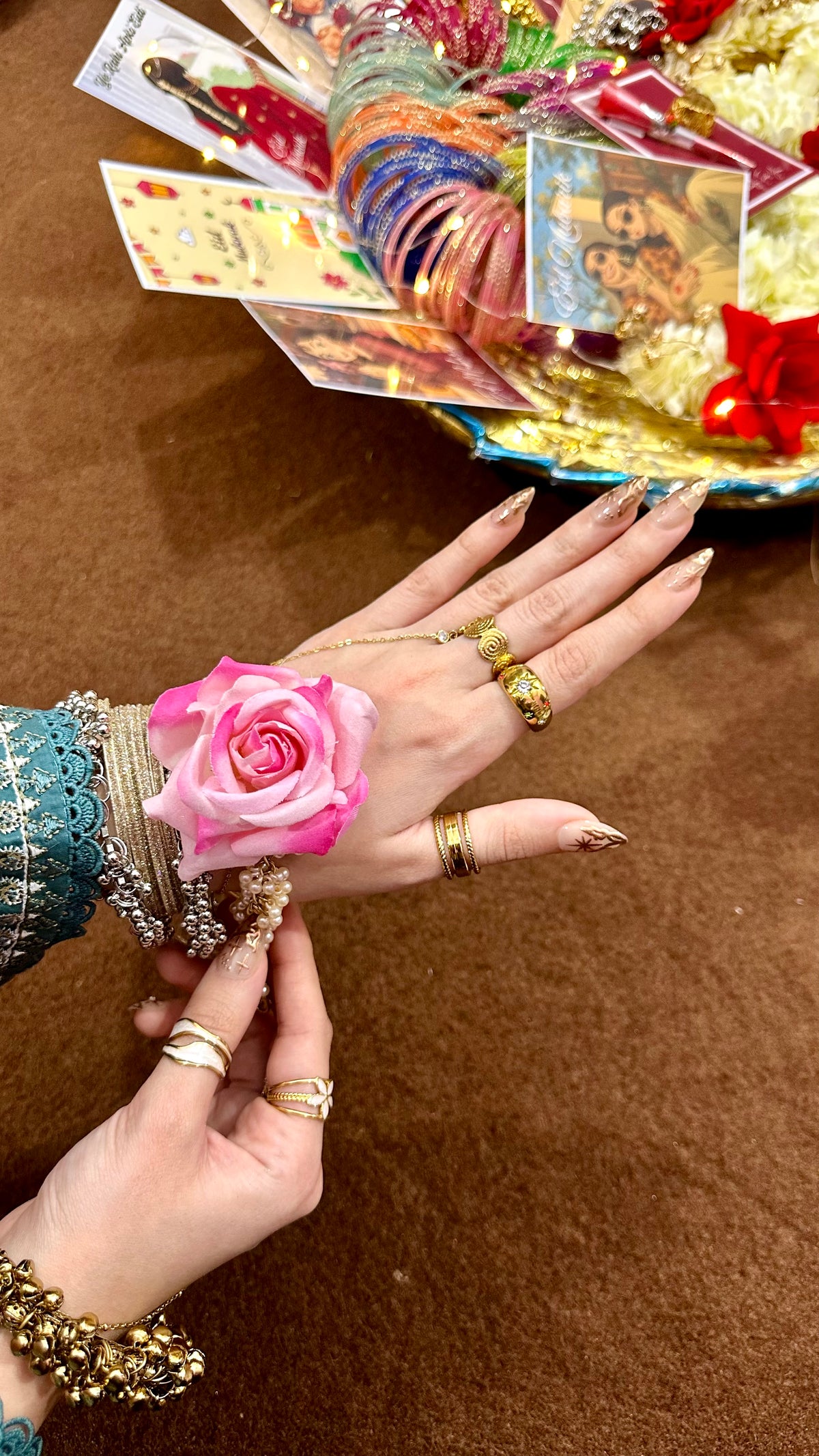 Pink gajra bracelet 🌸🌷