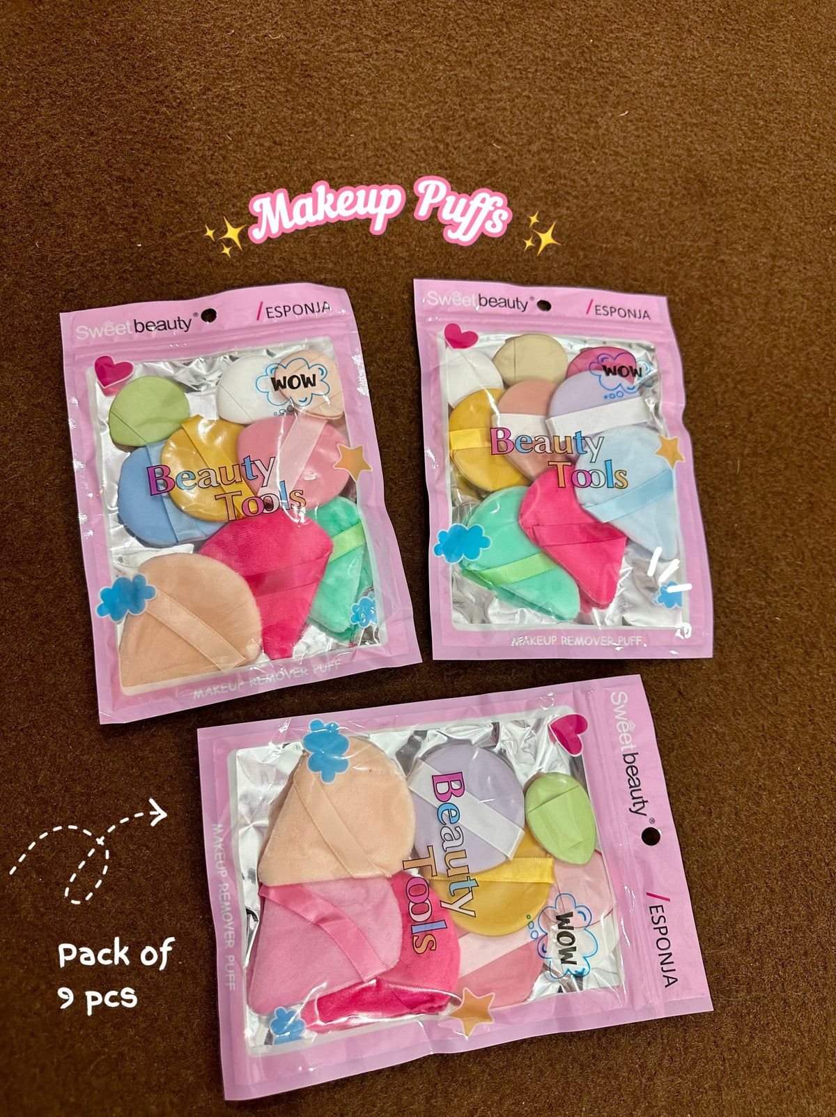 Makeup puffs 💗pack of 9
