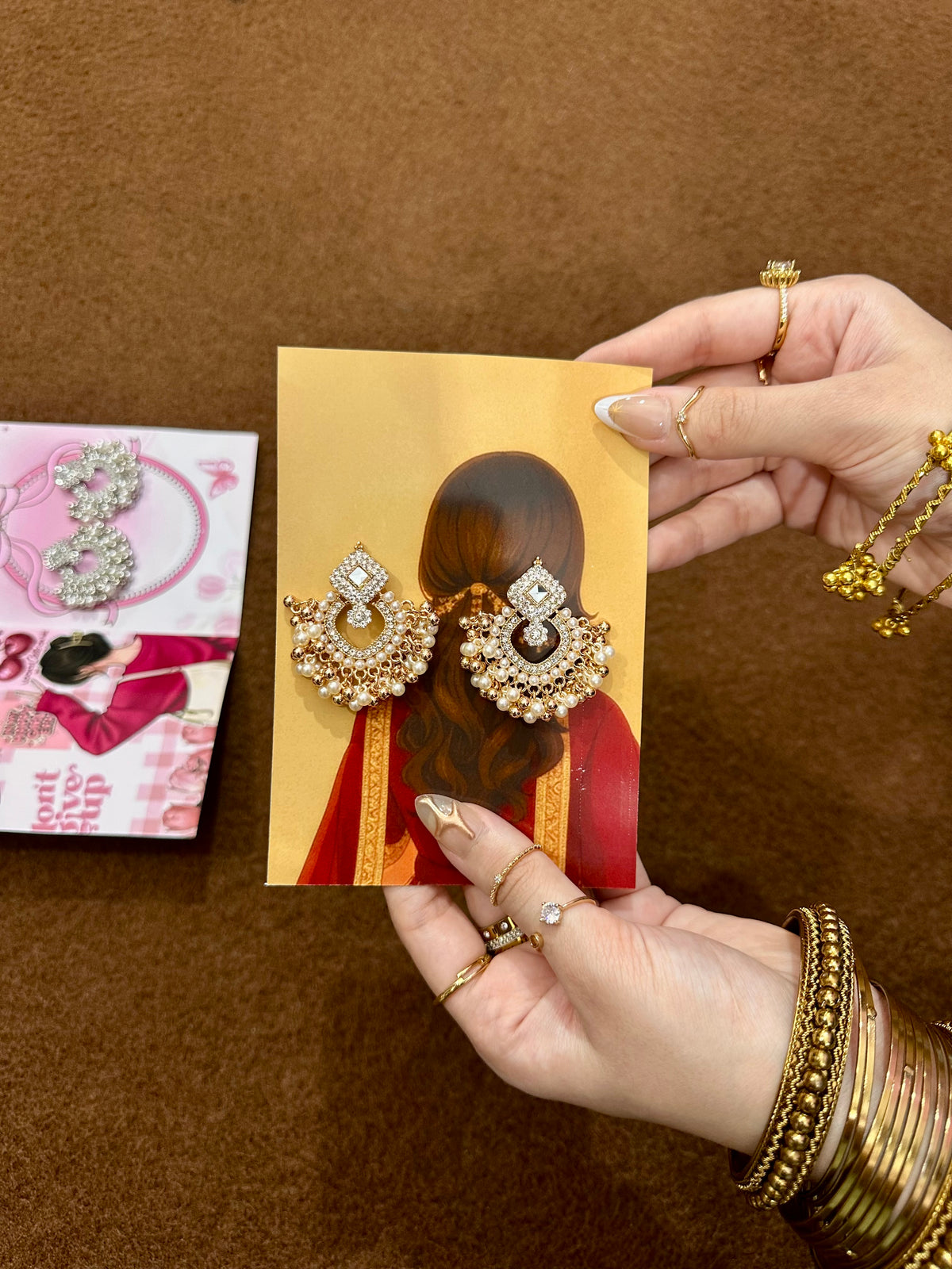 Traditional earrings ✨champagne
