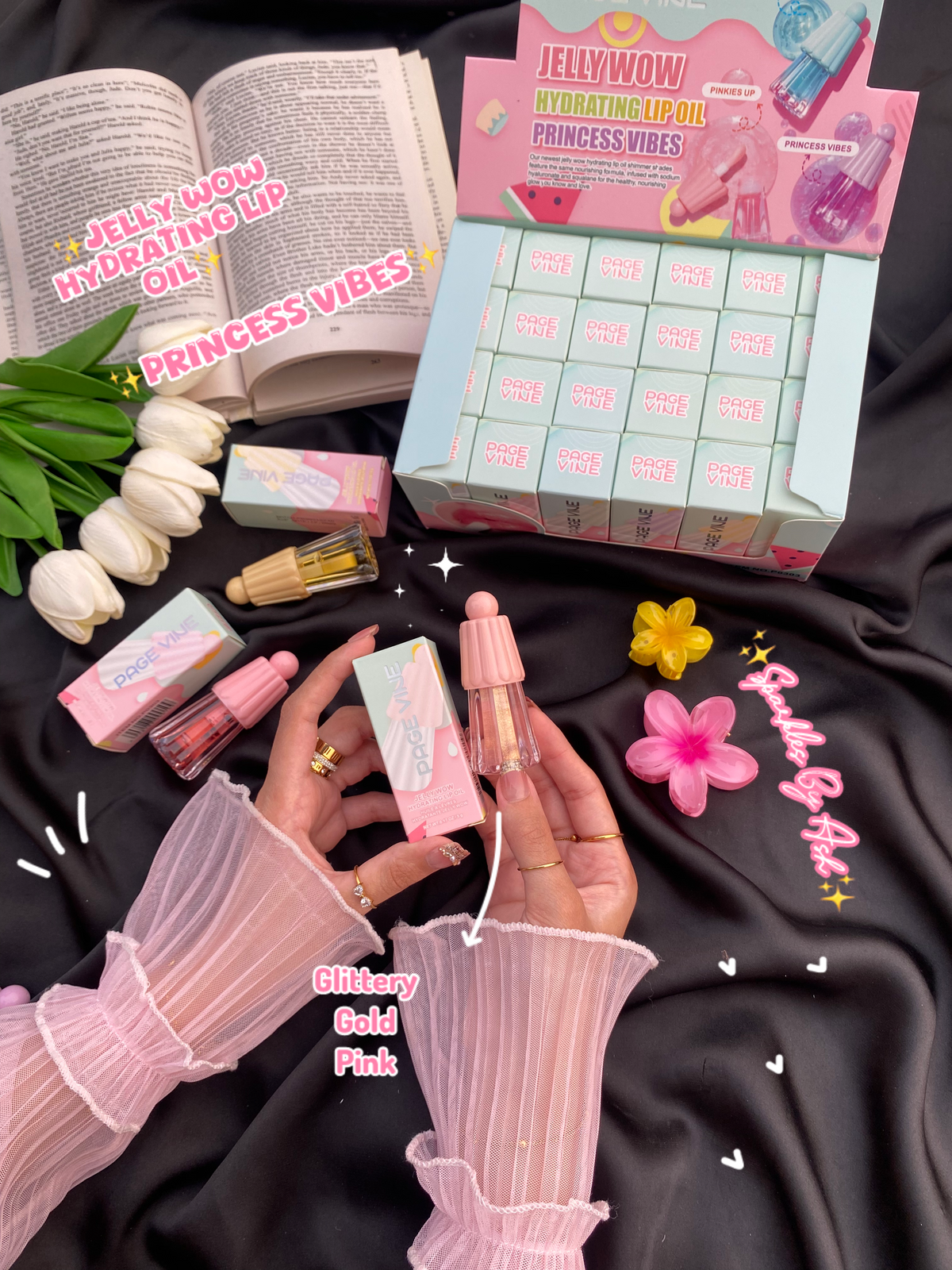 jelly wow hydrating lip oil 💕princess vibes💕