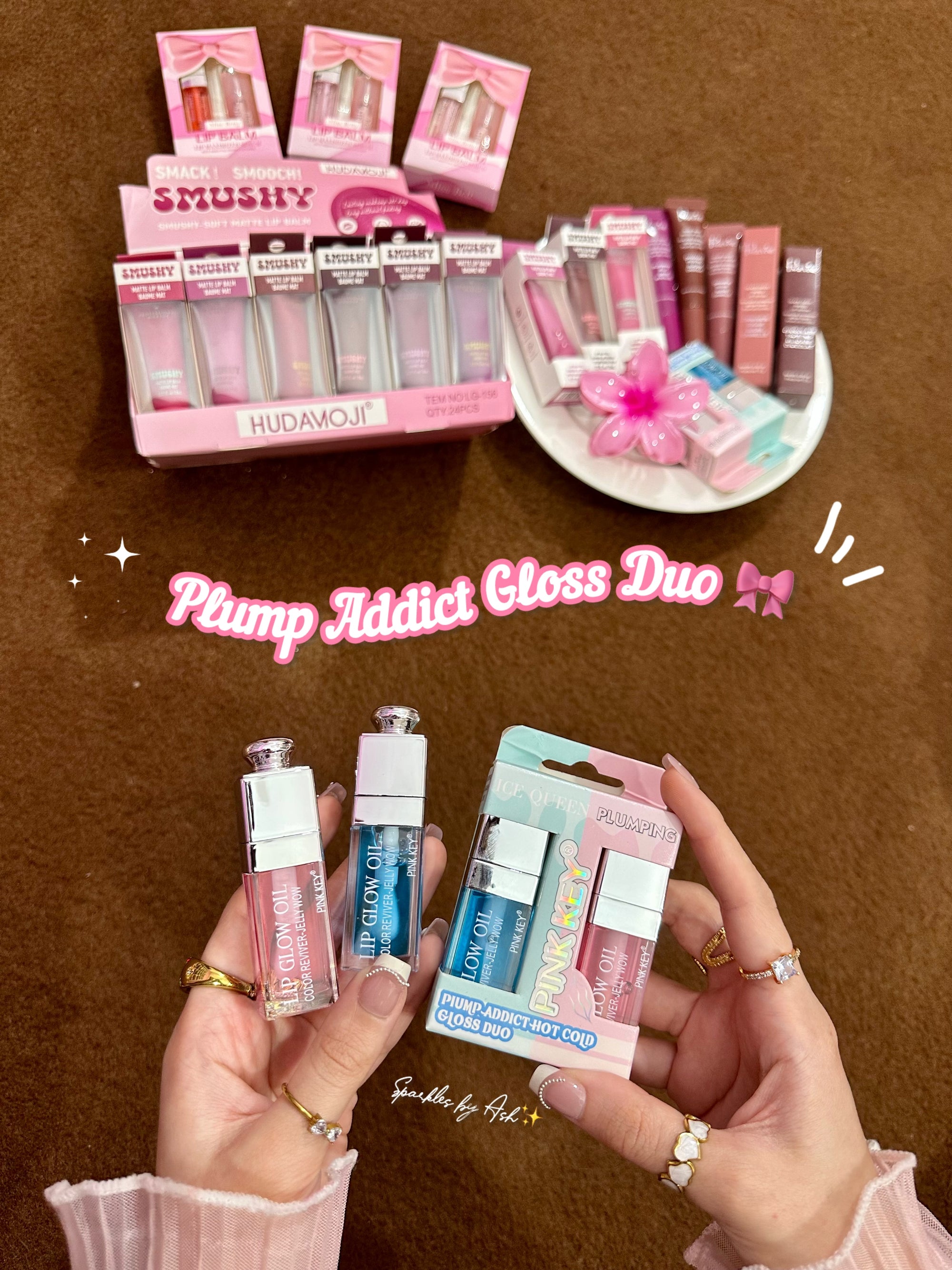 Plump Addict hot cold gloss duo🩵💗