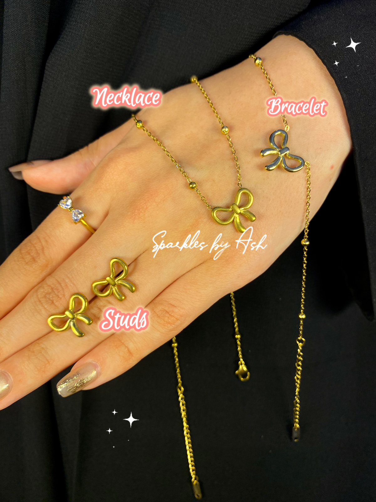 Trendy bow set 🎀