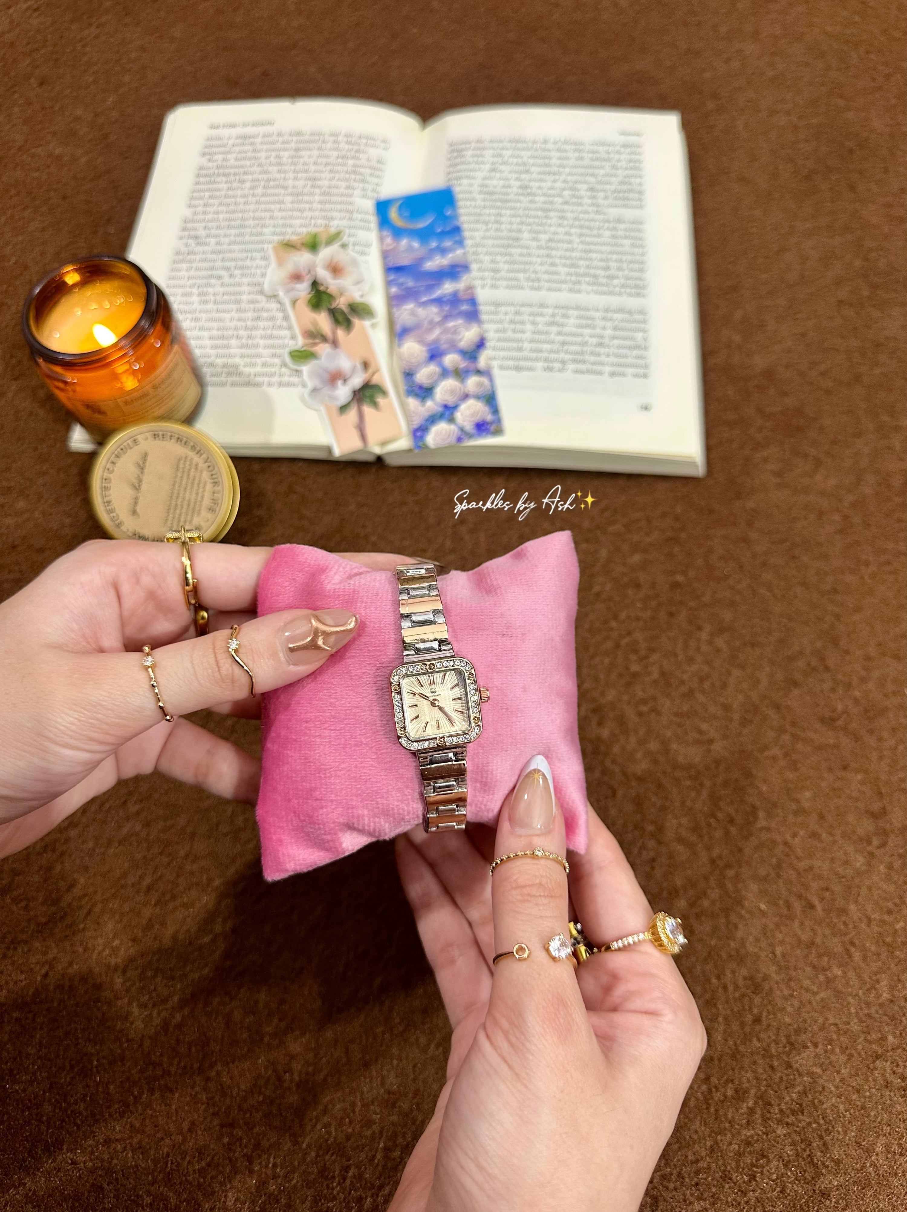 Classic square dial watch ✨
