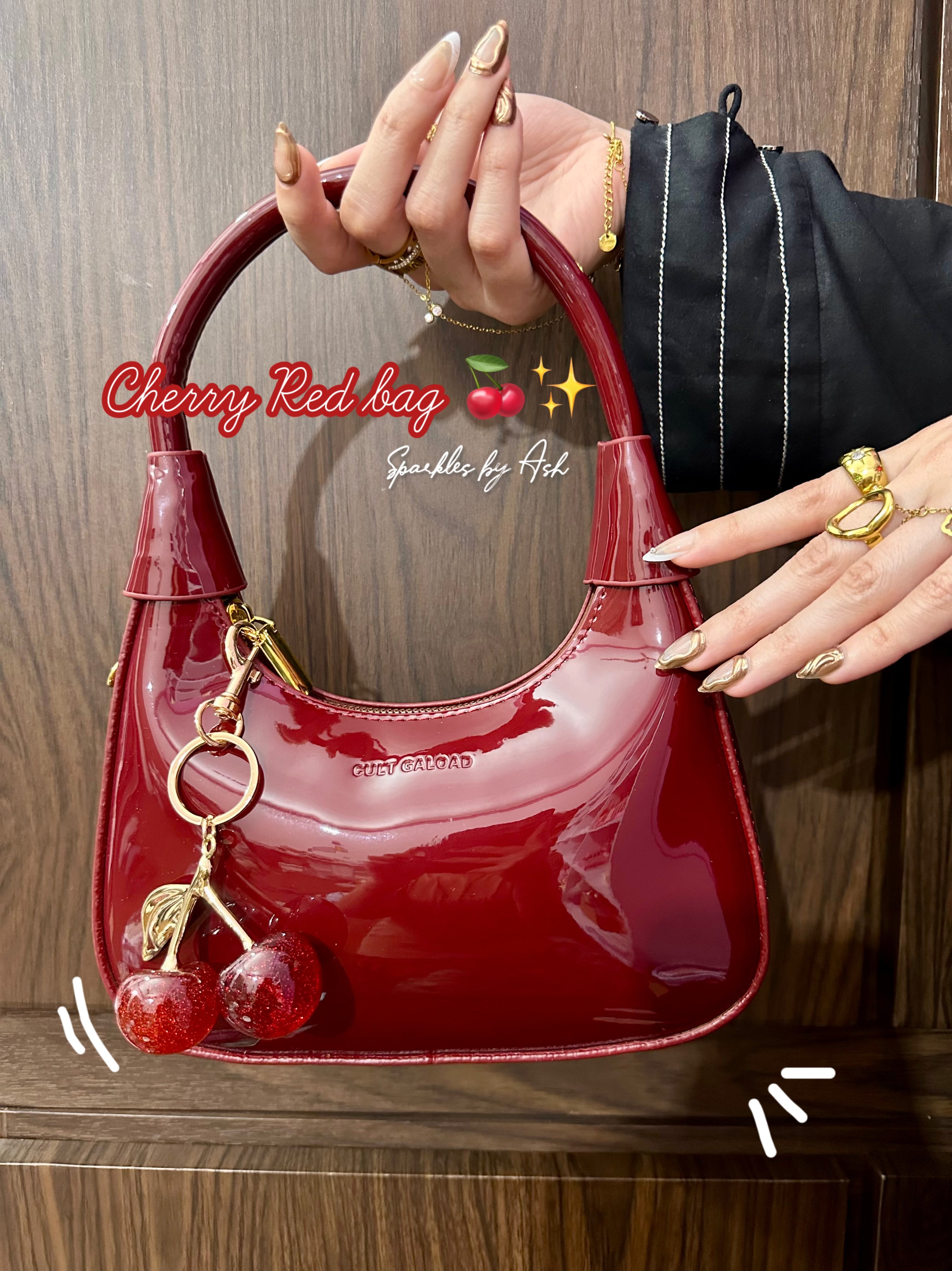 Cherry red bag 🍒 cherry not included