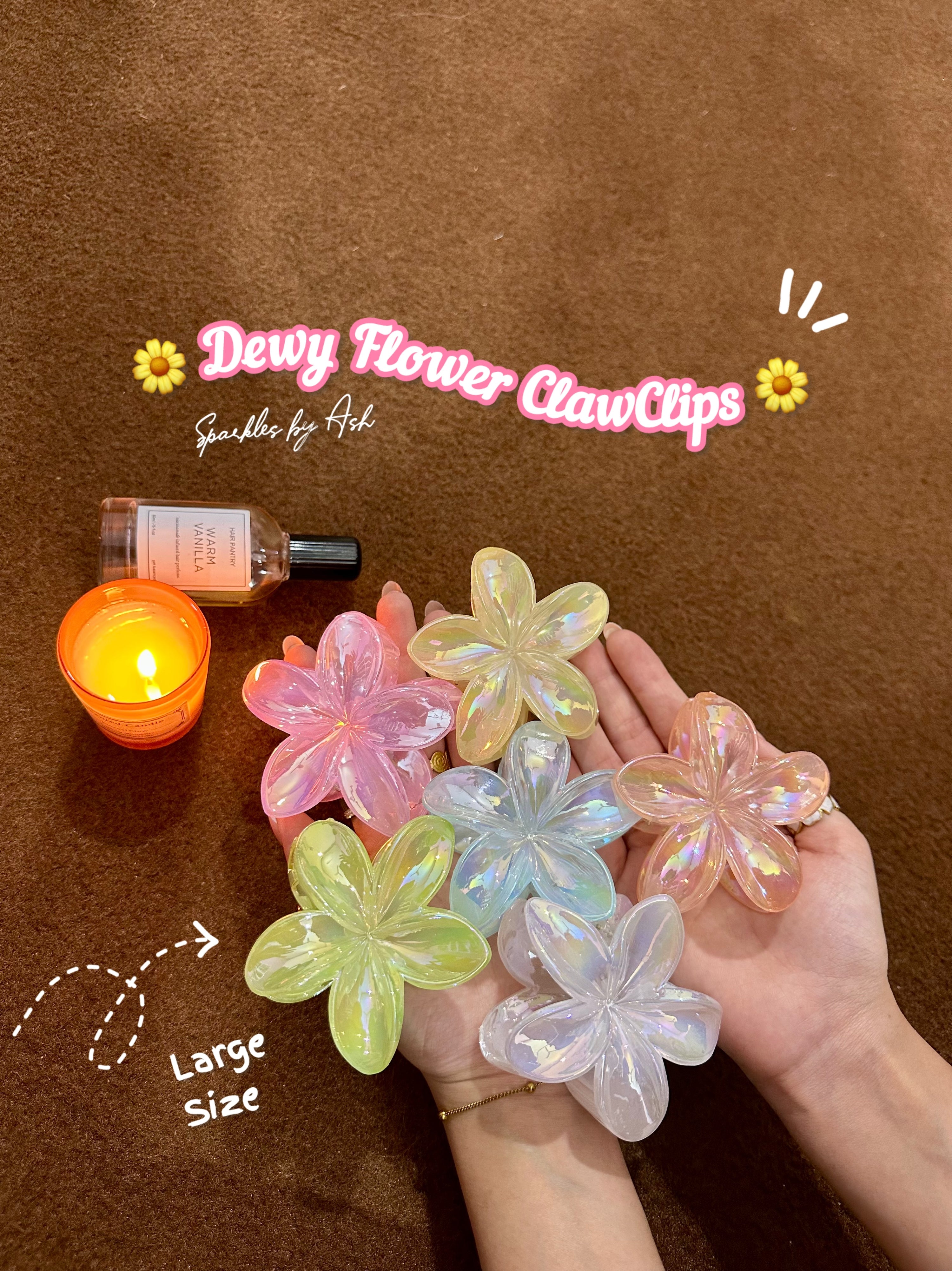 Dewy flower clawclips 🌼🌸