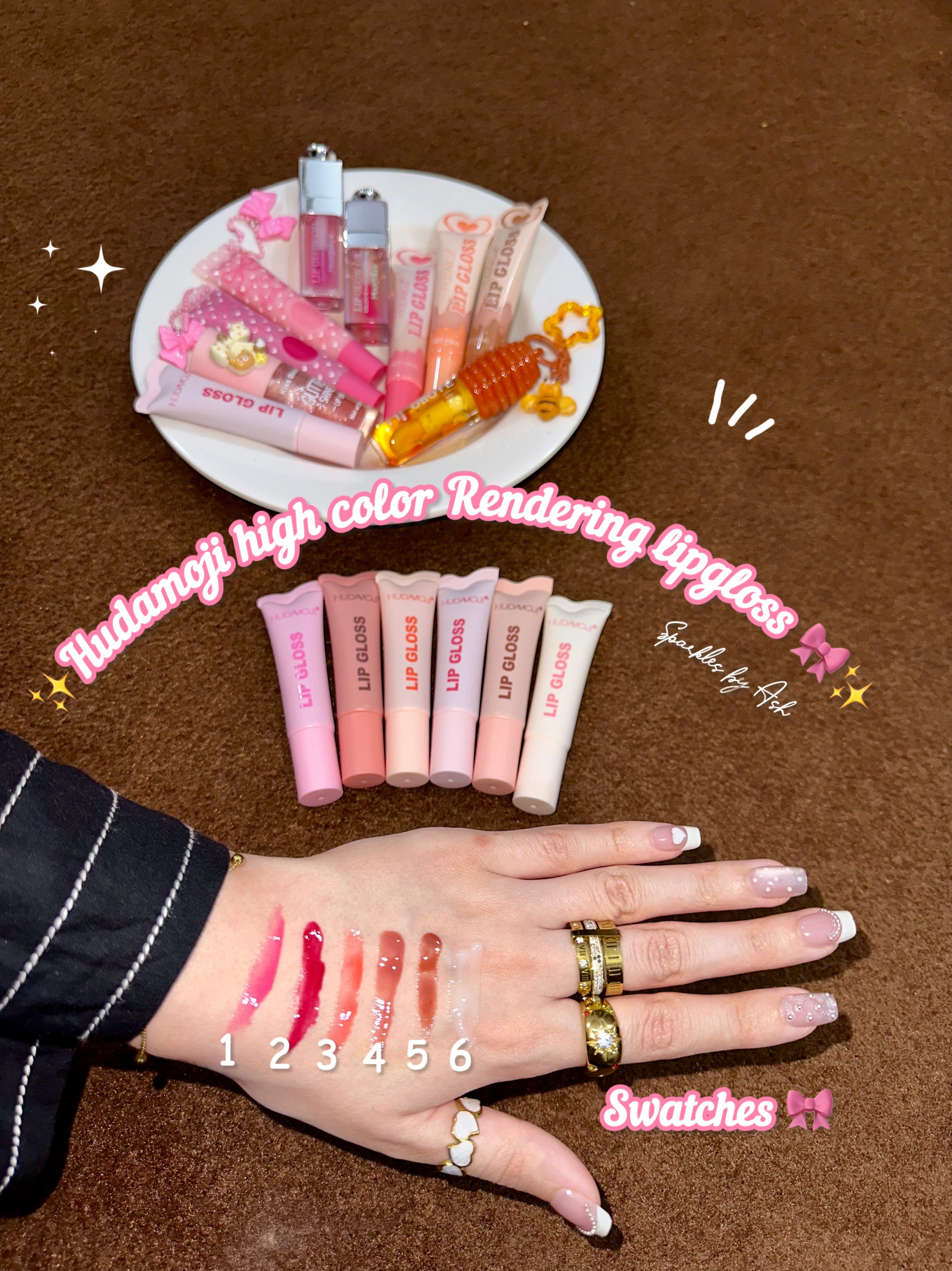 Hudamoji high color rendering gloss🎀✨