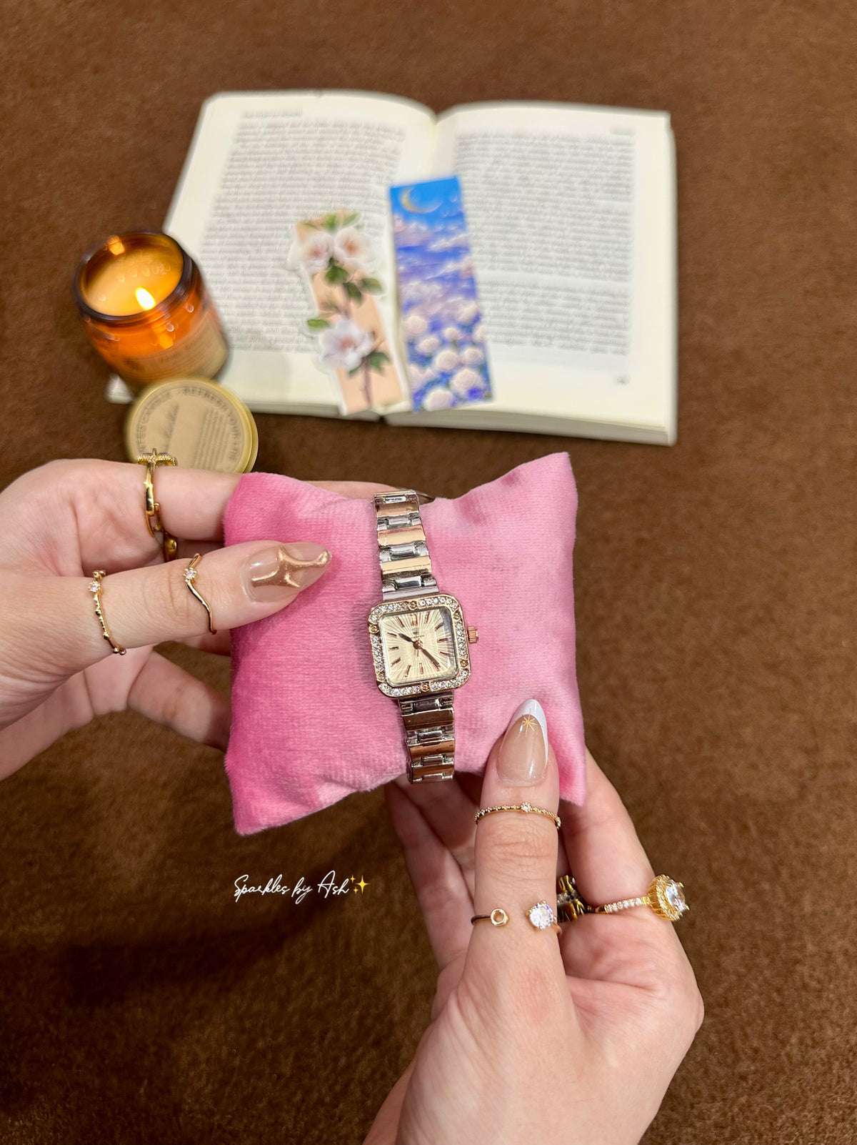 Classic square dial watch ✨