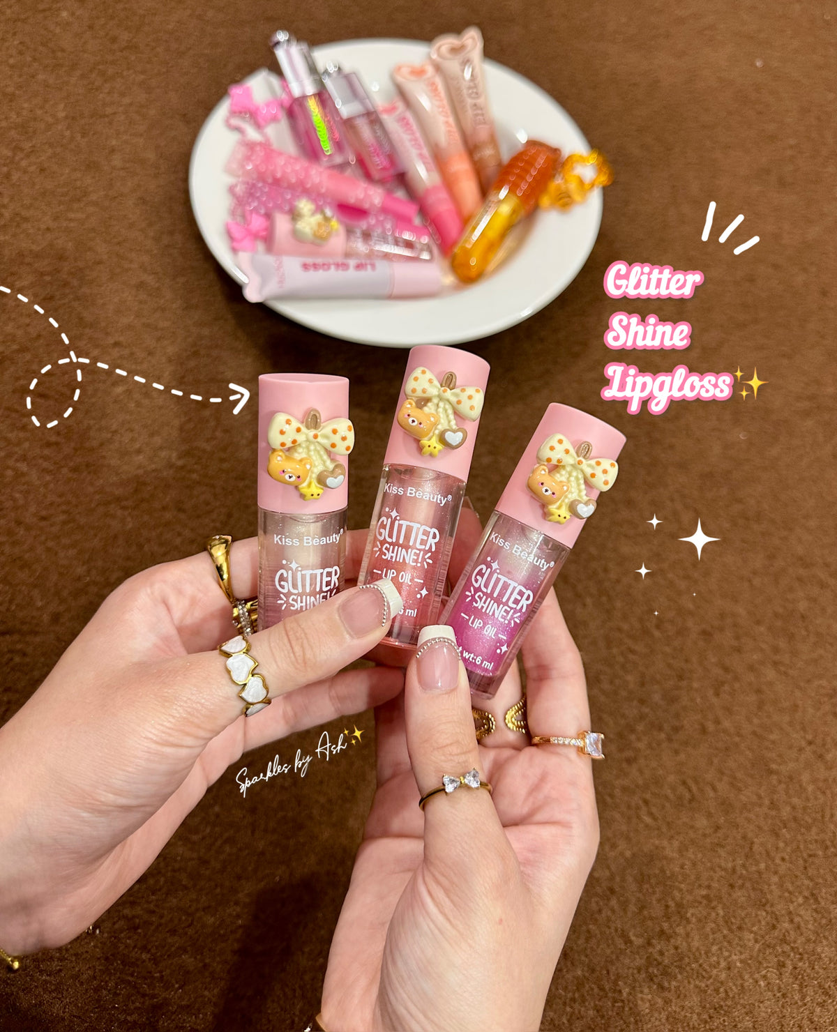 Glitter shine lipgloss🎀✨