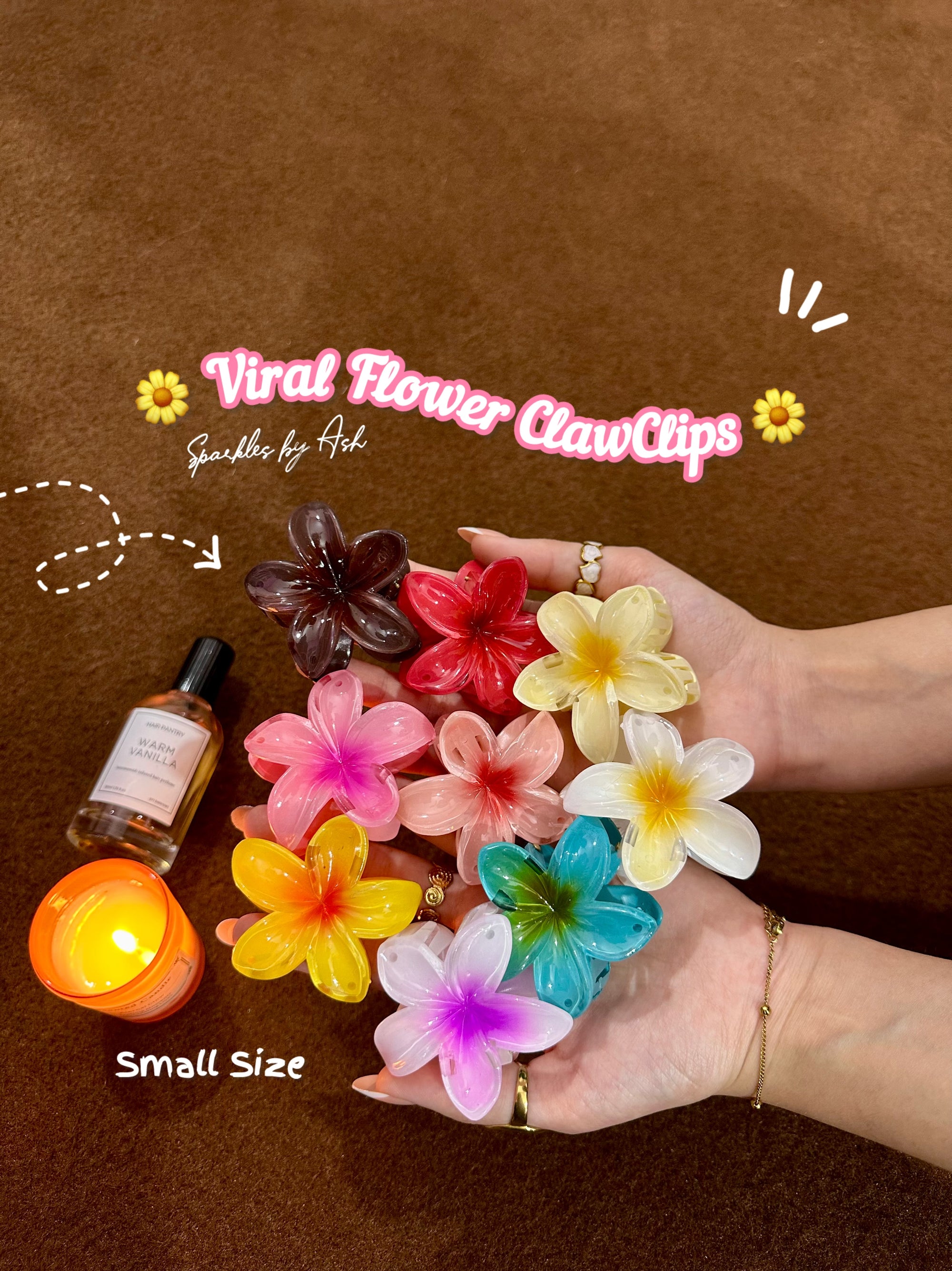 Viral flower clawclips🌷🌼small