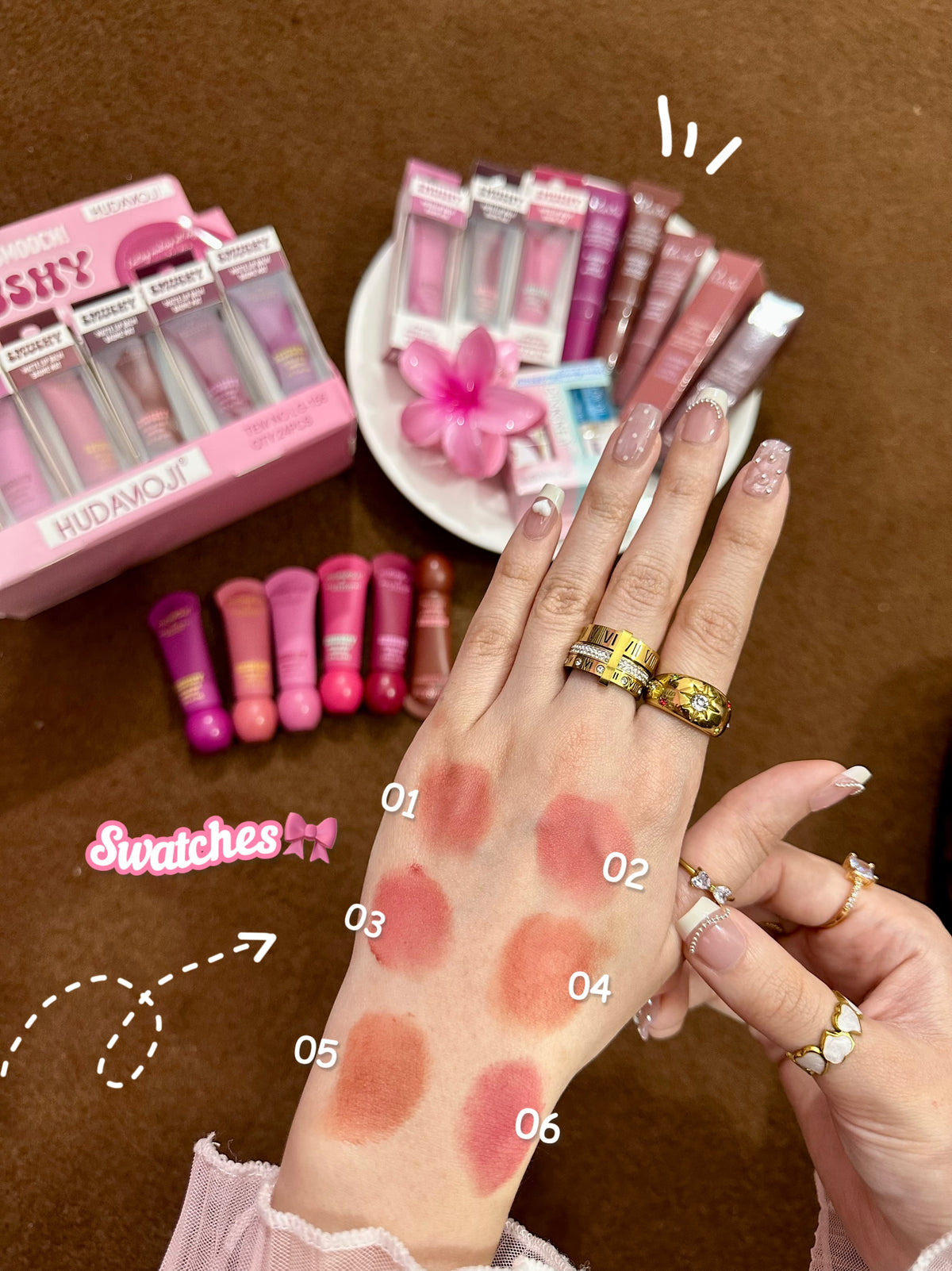 Hudamoji smushy soft matte lip balm💗