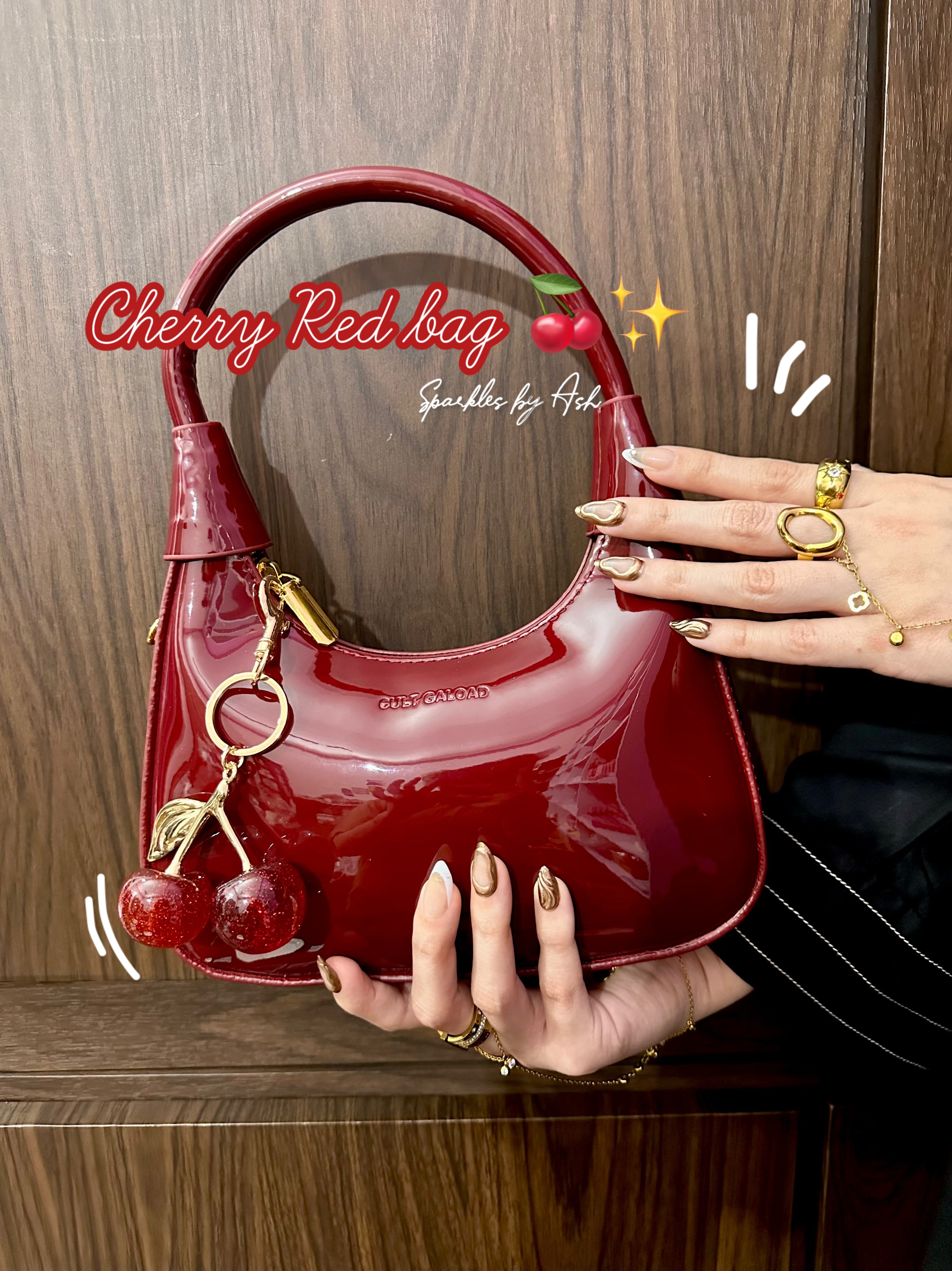 Cherry red bag 🍒 cherry not included