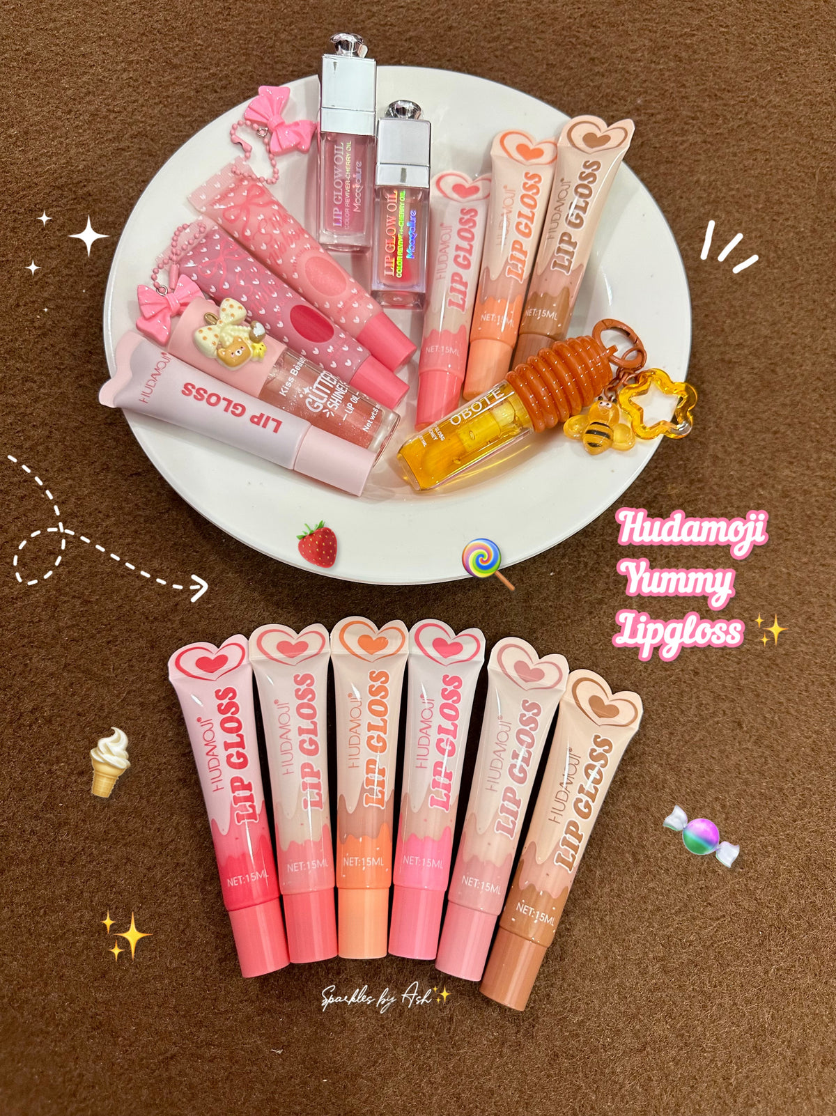 Hudamoji yummy lipgloss 🍭💗✨