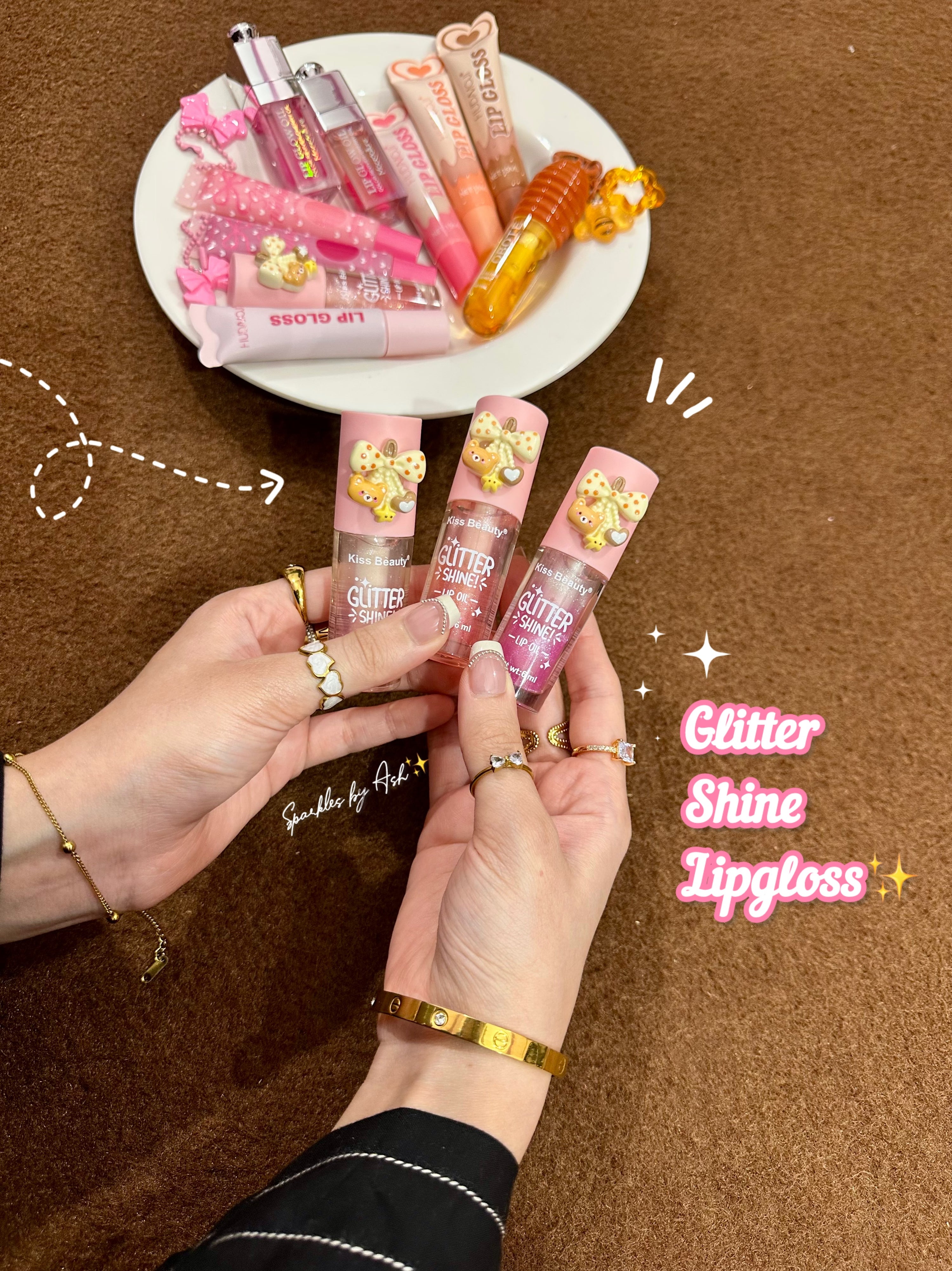 Glitter shine lipgloss🎀✨