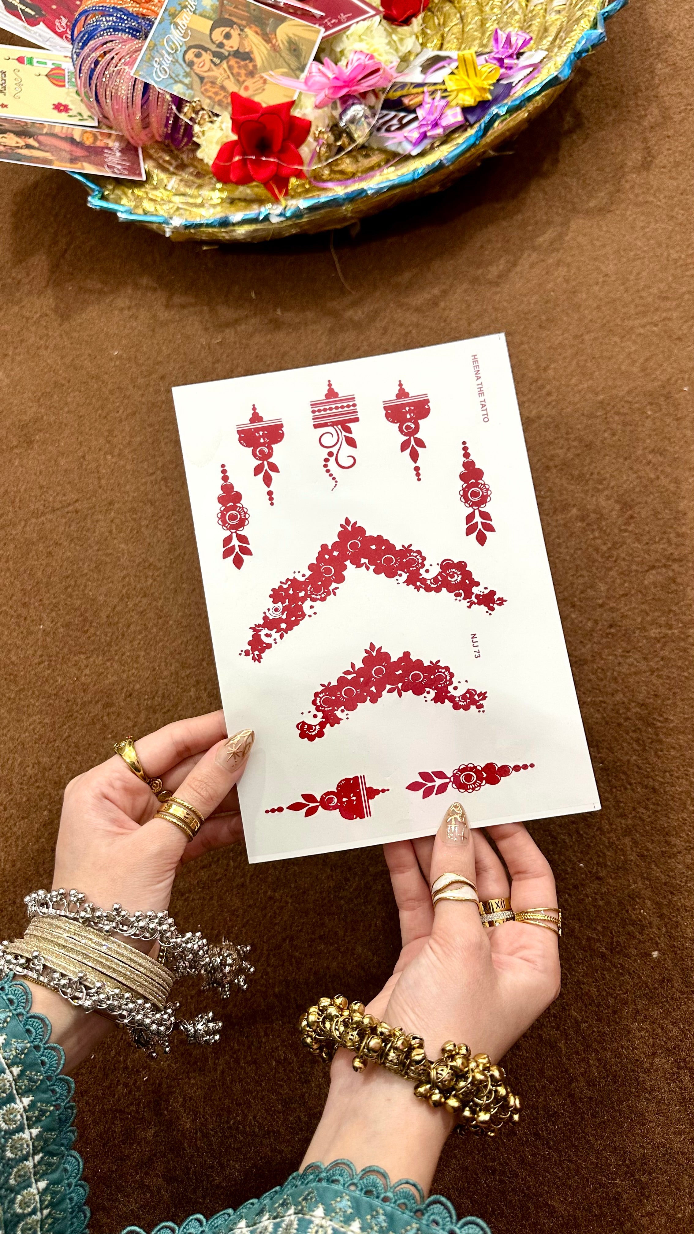 Trendy mehndi sticker sheet 🎀✨