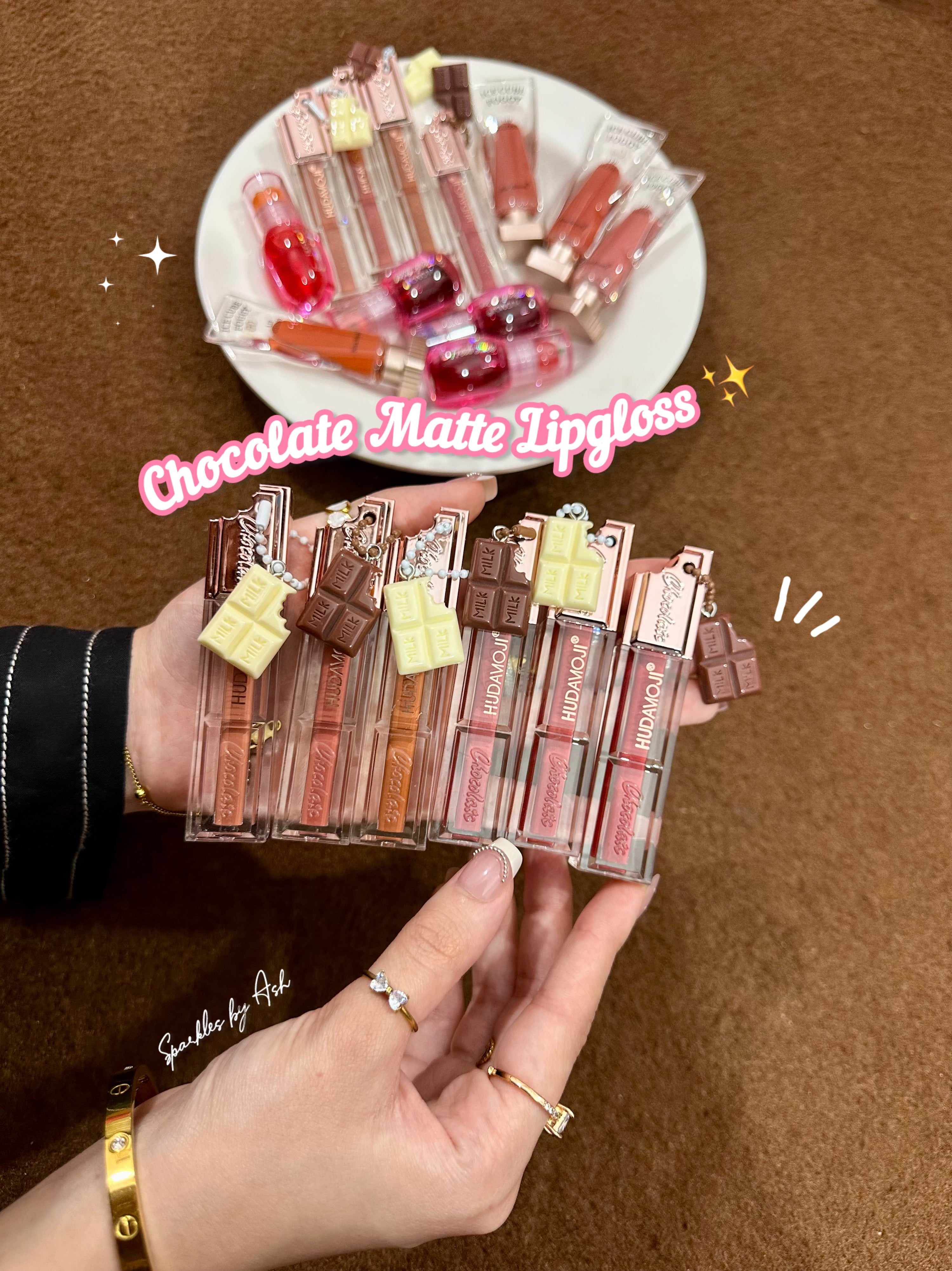 Hudamoji chocolate 🍫 matte gloss
