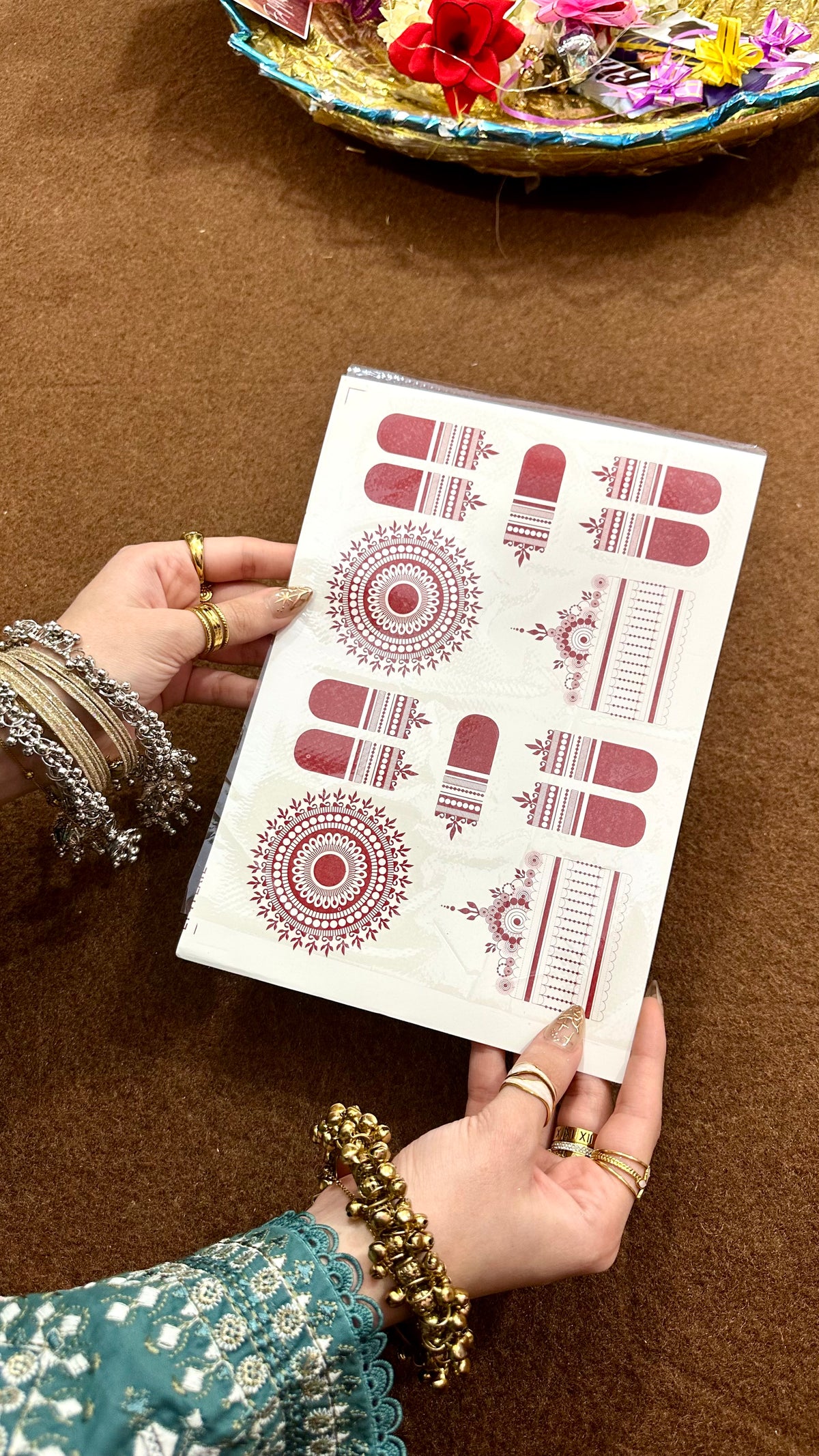 Mehndi sticker sheet🌼✨
