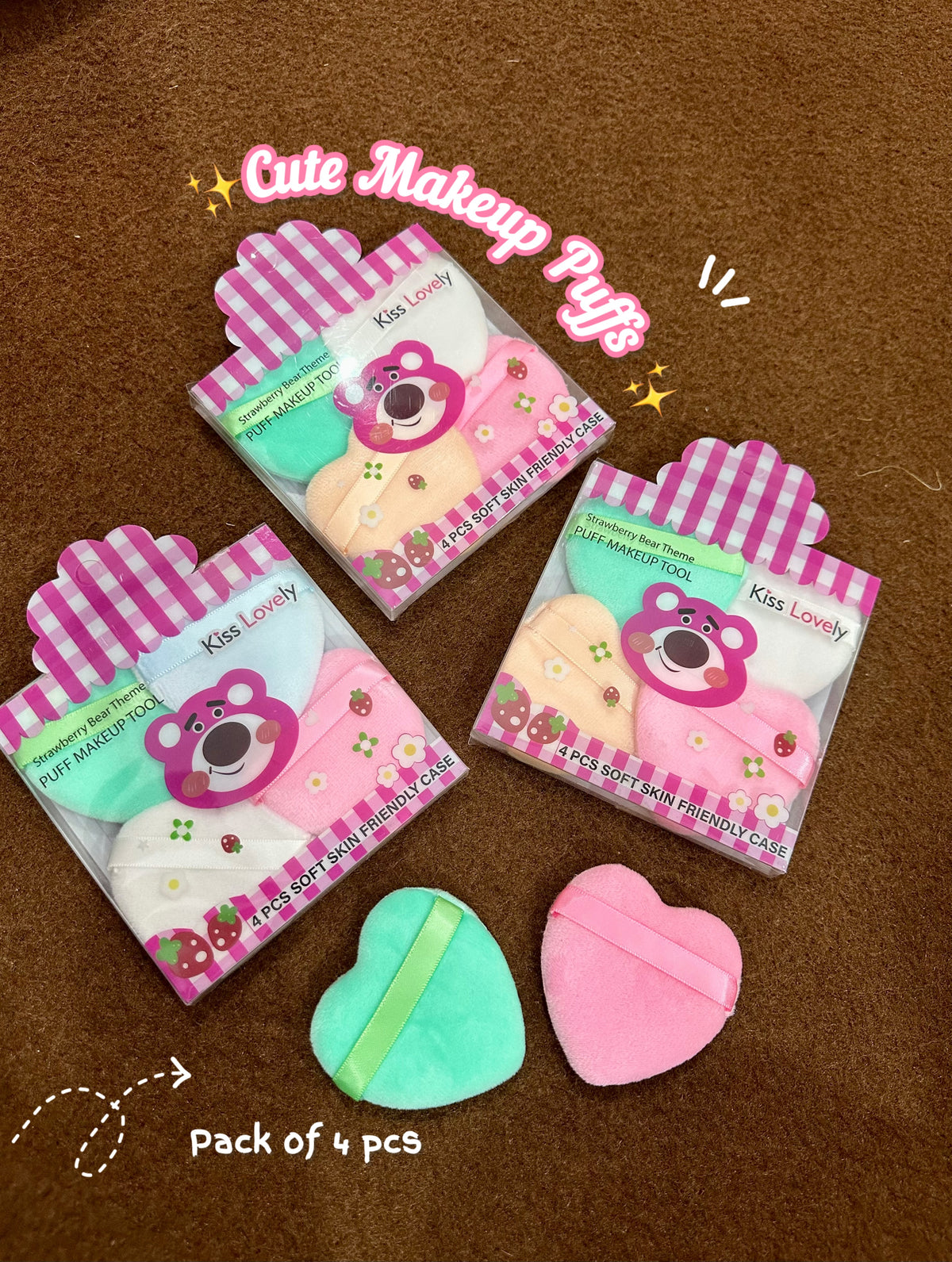 Cute makeup puffs 💗