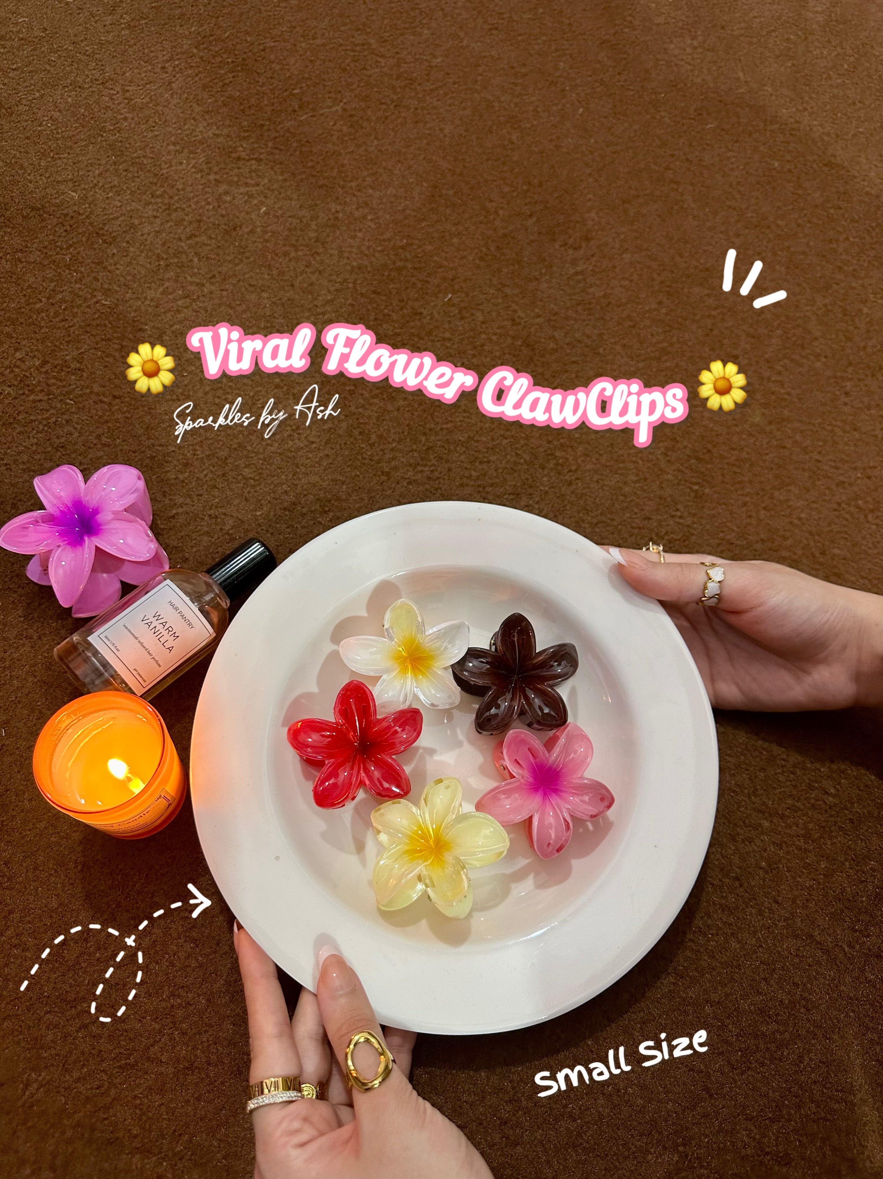 Viral flower clawclips🌷🌼small
